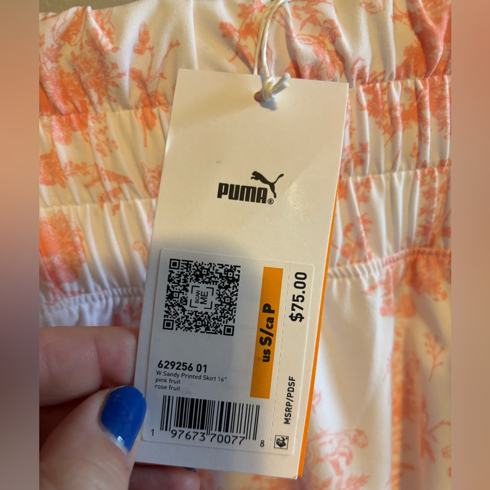 PUMA Women's 16" Sandy Printed Golf Skort - Picture 5 of 7